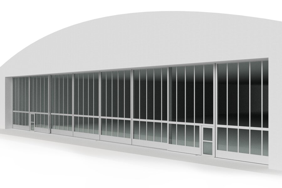 Hangartor 3D Rendering | © Jansen Tore Hangartor 3D Rendering | © Jansen Tore